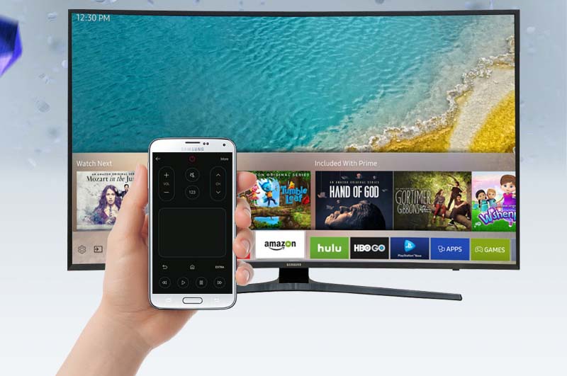 Smart Tivi Cong Samsung 43 inch UA43KU6500 - Điều khiển tivi bằng điện thoại