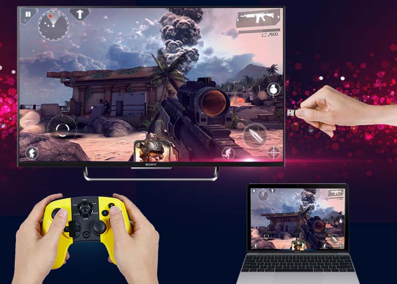 Kết nối tay cầm chơi game tiện lợi