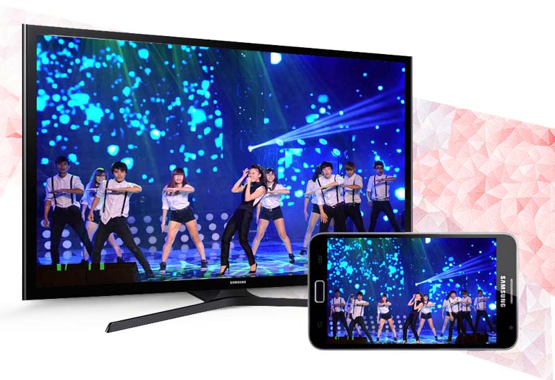 Internet Tivi Samsung 48 inch UA48J5200 - Có thể trình chiếu hình ảnh từ điện thoại lên tivi mà không cần dây cáp