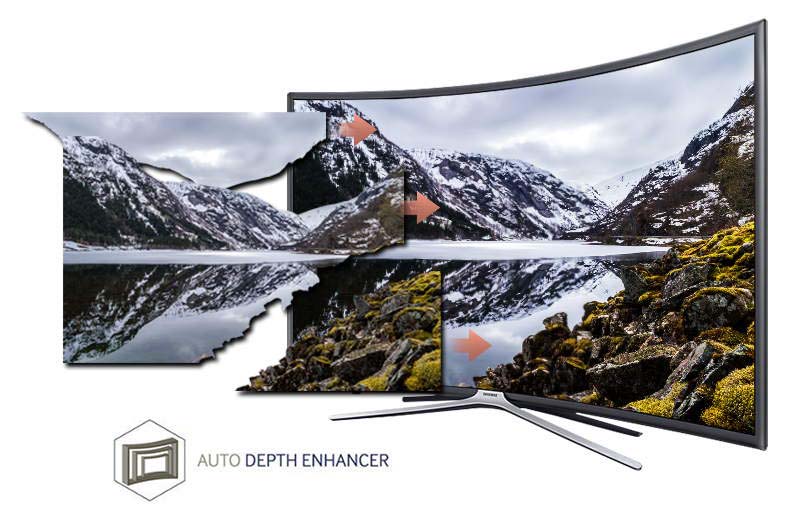 Smart Tivi cong Samsung 55 inch UA55K6300-Hình ảnh chân thực