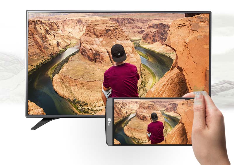 Smart Tivi LG 43 inch 43LH605T - Chiếu màn hình điện thoại lên tivi