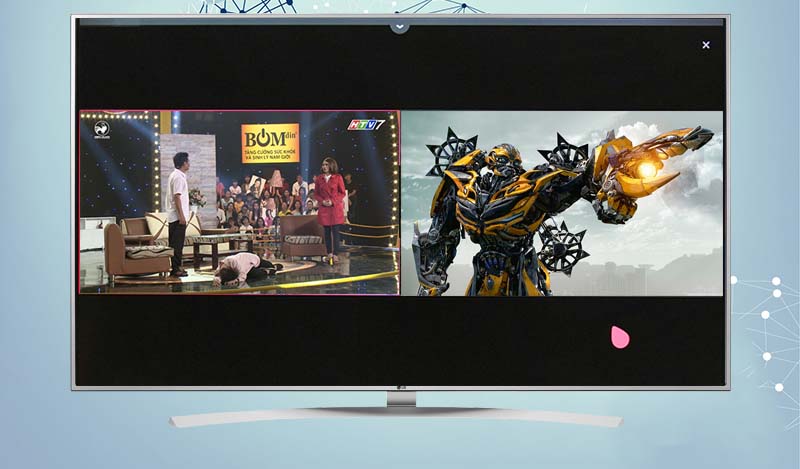 Smart Tivi LG 55 inch 55UH770T - Tính năng xem 2 màn hình