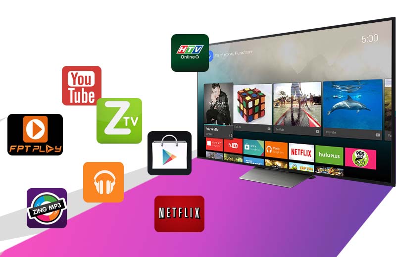 Android Tivi Sony 65 inch KD-65X8500D - Ứng dụng